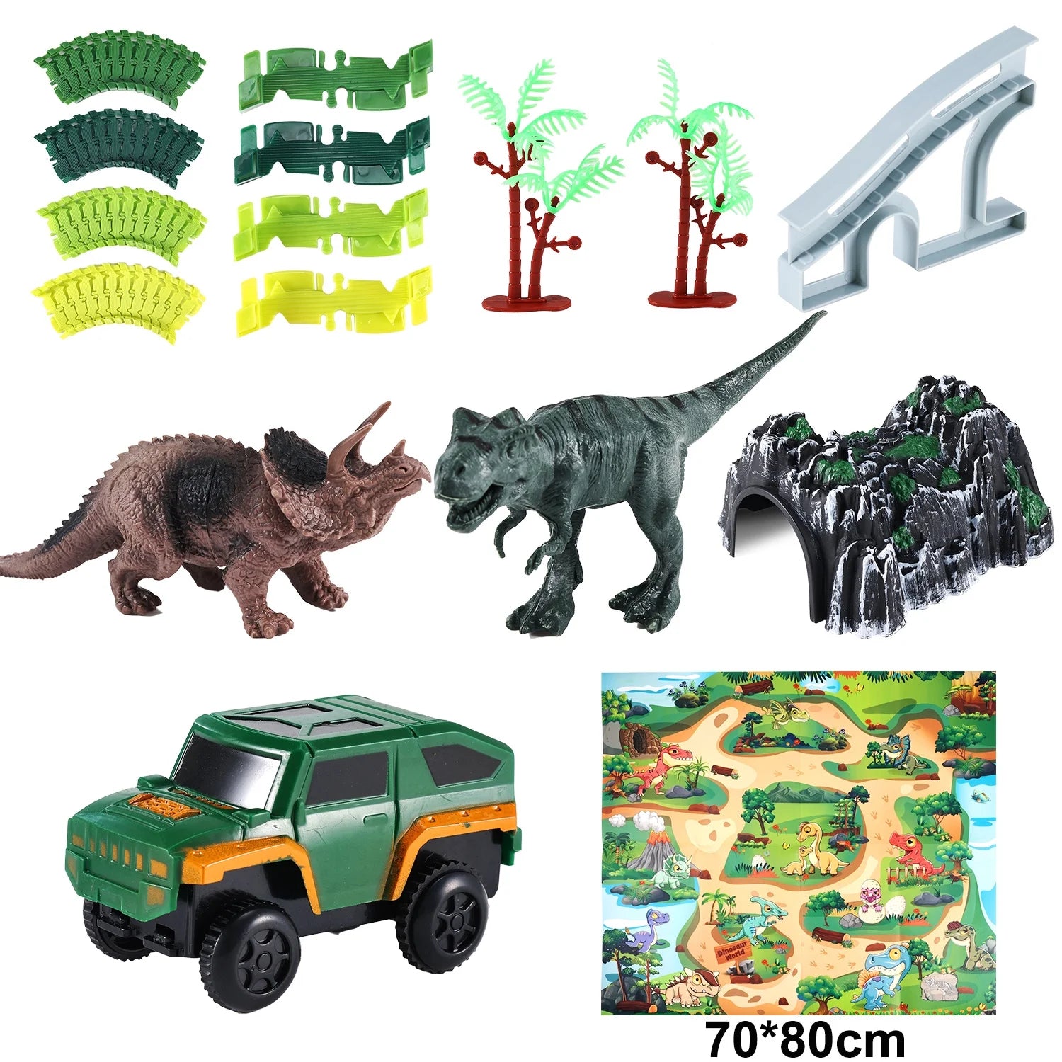 Dinosaur Toys Race Car Track Set