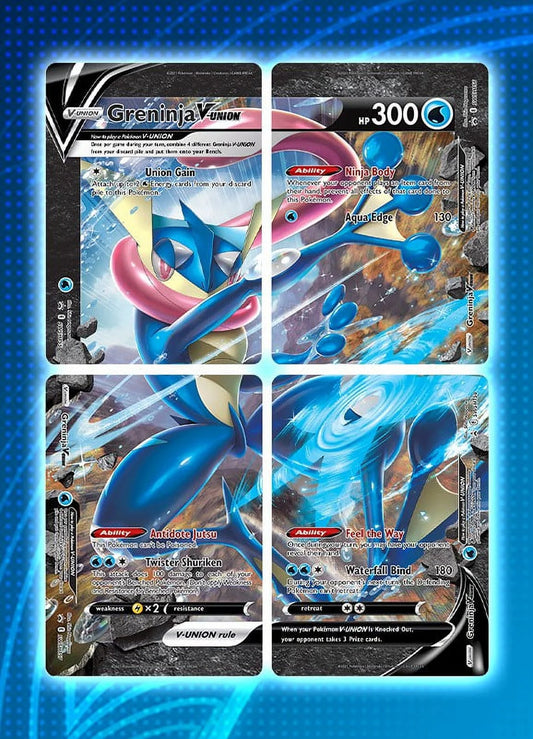 Trading Card Game Greninja V-Union Special Collection (4 Booster Packs, 4 Promo Cards, Oversize Card & More)