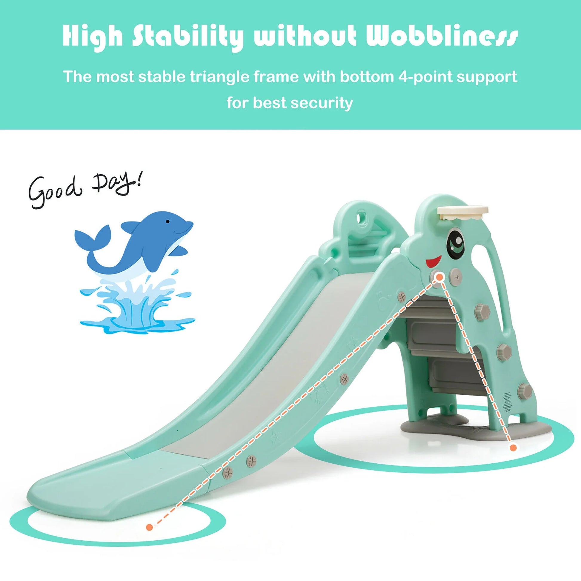 3-In-1 Kids Climber Slide