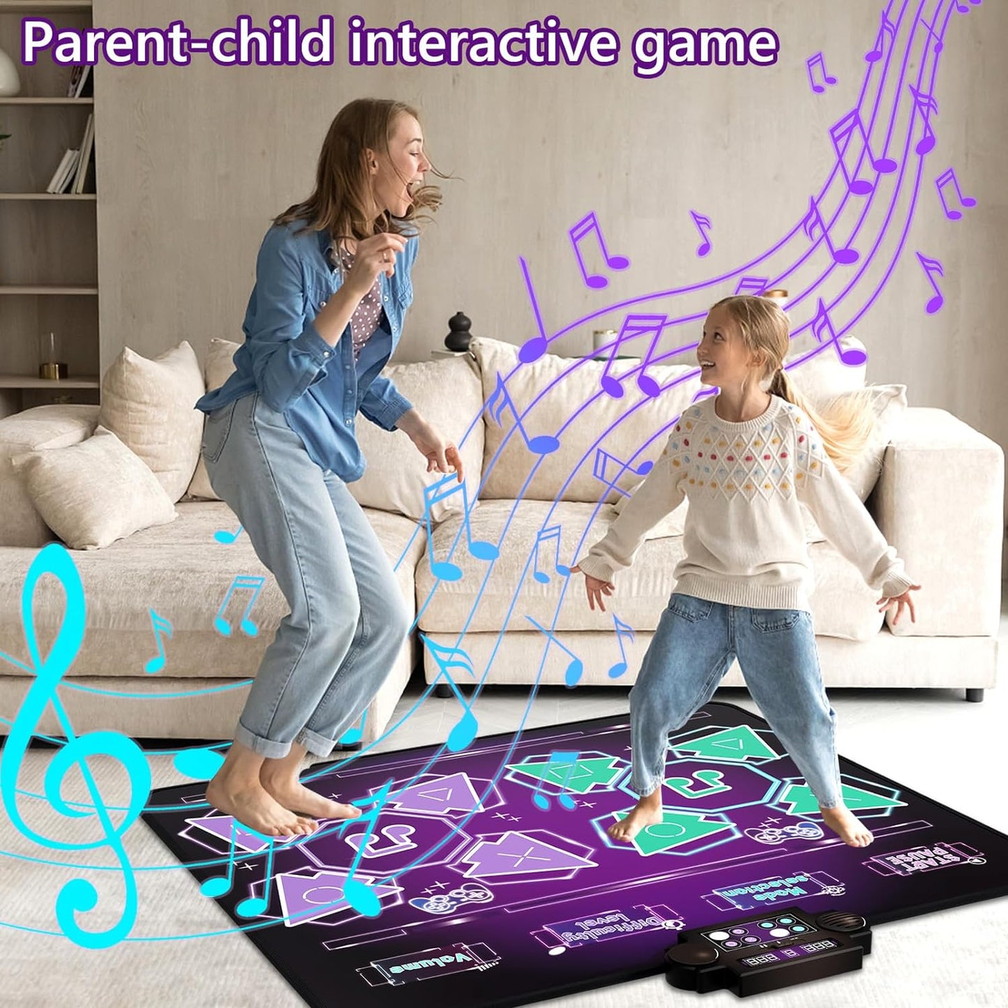 Kids Dance Mat Toys - 2-Player Dance Pad Gifts for Girls and Boys