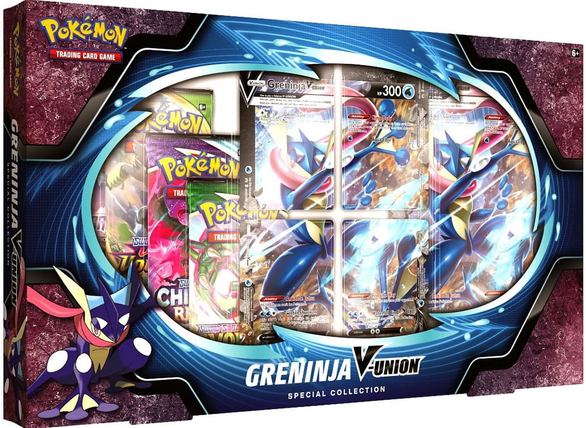 Trading Card Game Greninja V-Union Special Collection (4 Booster Packs, 4 Promo Cards, Oversize Card & More)