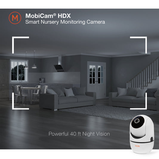 cam HDX Wi-Fi Pan & Tilt Smart Nursery Monitoring Camera, Baby Video Monitoring, Home Security