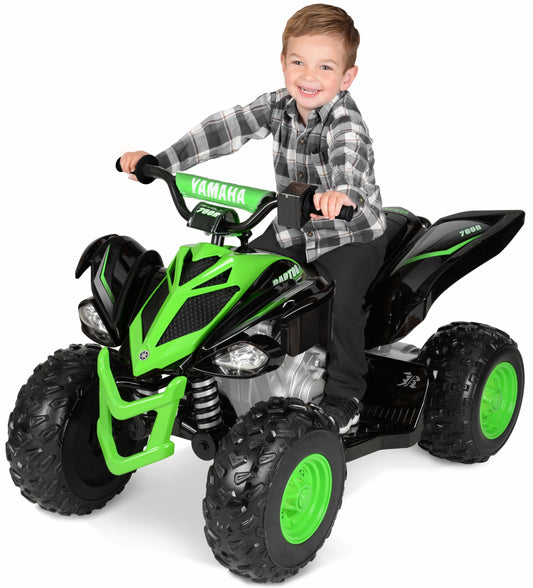 12V Raptor ATV Powered Ride-On for Boys & Girls, Ages 3+, up to 5 MPH